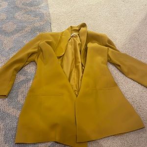 Loft yellow blazer with pockets